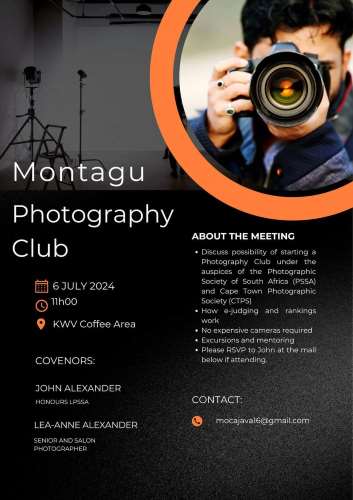 iNews Breede River - Montagu Photography Club- Meeting -6 July