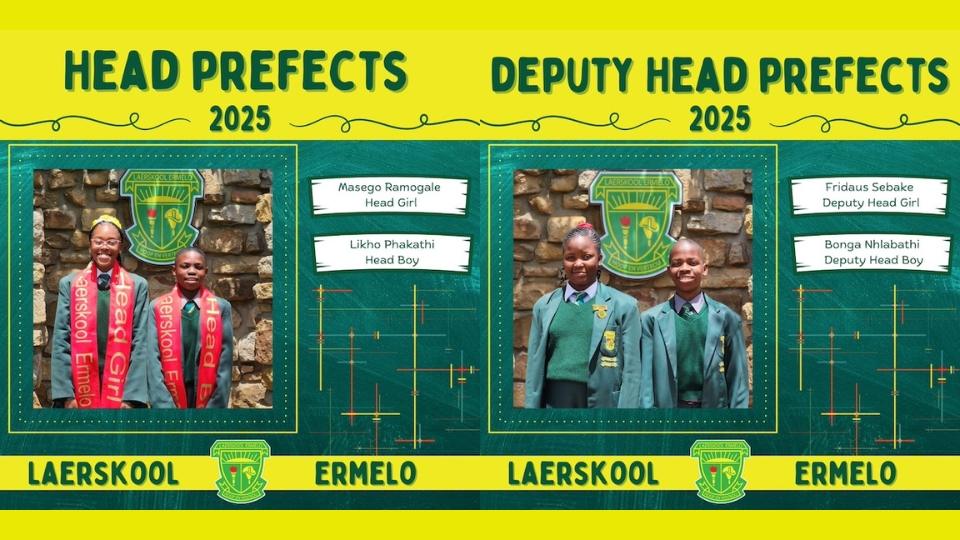 iNews Ermelo - Congratulations to Laerskool Ermelo’s 2025 Prefects!